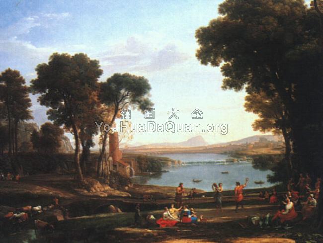 Landscape with Dancing Figures - 克劳德·洛朗